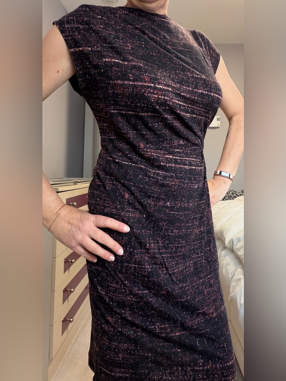 H&M Black patterned Dress